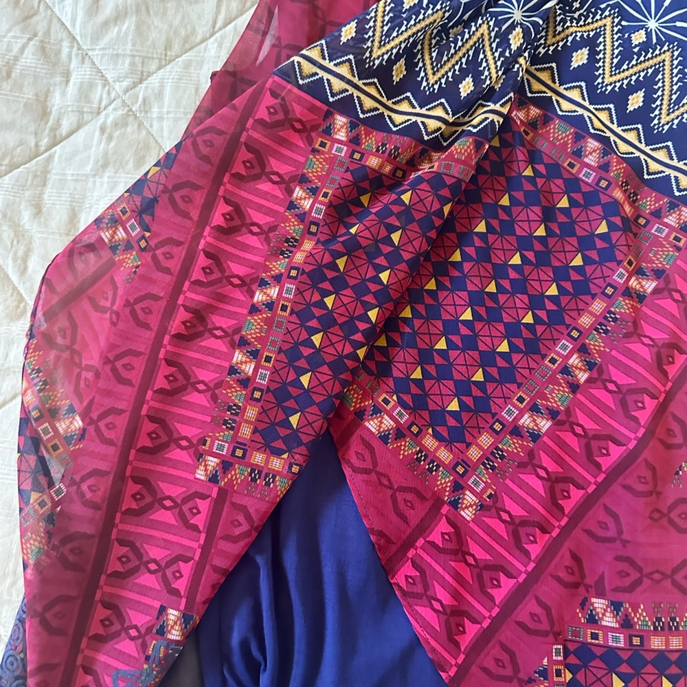 Desigual Mixed Pattern Dress - Picture 7 of 11
